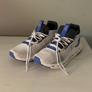 Original Cloudnova On Cloud Running Sneakers in White and Blue | Size 7